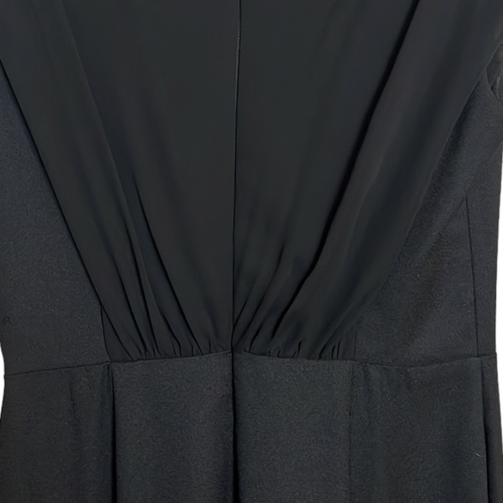 ELIZA J Crepe & Chiffon Jumpsuit In Black Size 2 - Picture 7 of 10